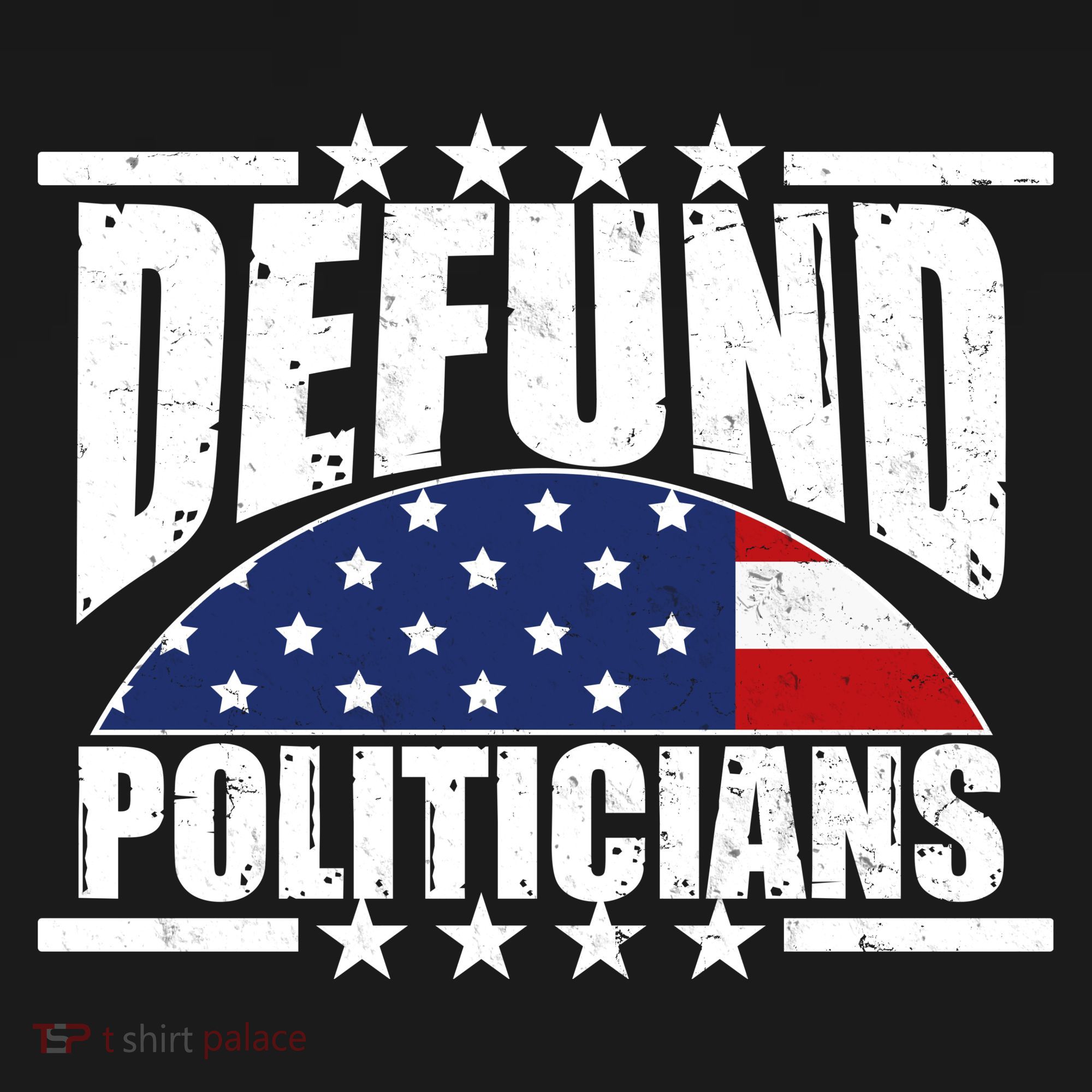 Defund Politicians American USA Flag Kids Long Sleeve Shirt