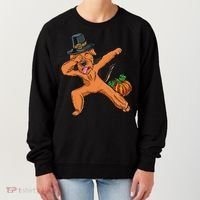 Dabbing Pilgrim Airedale Terrier Thanksgiving Meaningful Gift Women's Sweatshirt thumb 0