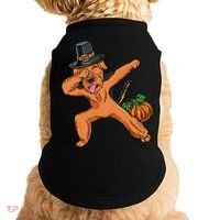 Dabbing Pilgrim Airedale Terrier Thanksgiving Meaningful Gift Doggie Tank thumb 0