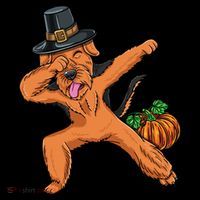 Dabbing Pilgrim Airedale Terrier Thanksgiving Meaningful Gift Coffee Mug thumb 5