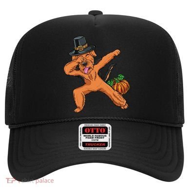 Dabbing Pilgrim Airedale Terrier Thanksgiving Meaningful Gift Hat