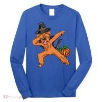 Dabbing Pilgrim Airedale Terrier Thanksgiving Meaningful Gift Long Sleeve Shirt thumb 0