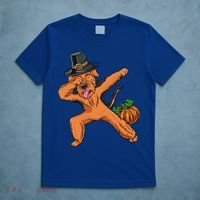 Dabbing Pilgrim Airedale Terrier Thanksgiving Meaningful Gift T-Shirt thumb 5