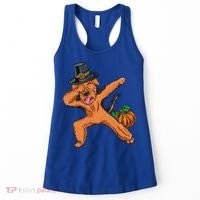Dabbing Pilgrim Airedale Terrier Thanksgiving Meaningful Gift Women's Tank Top thumb 0