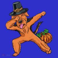 Dabbing Pilgrim Airedale Terrier Thanksgiving Meaningful Gift Toddler T-Shirt thumb 4
