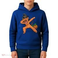 Dabbing Pilgrim Airedale Terrier Thanksgiving Meaningful Gift Kids Hoodie thumb 4
