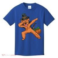 Dabbing Pilgrim Airedale Terrier Thanksgiving Meaningful Gift Kids T-Shirt thumb 0