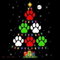 Dog Paws As Christmas Tree Matching Dog Lover Owner Family Great Gift Coffee Mug thumb 5