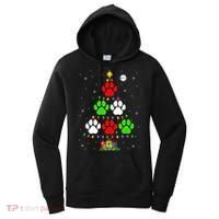 Dog Paws As Christmas Tree Matching Dog Lover Owner Family Great Gift Women's Hoodie thumb 0