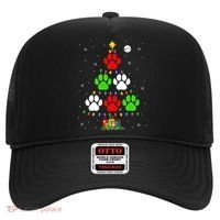 Dog Paws As Christmas Tree Matching Dog Lover Owner Family Great Gift Hat thumb 0