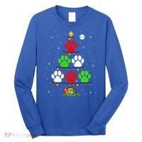 Dog Paws As Christmas Tree Matching Dog Lover Owner Family Great Gift Long Sleeve Shirt thumb 0