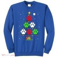 Dog Paws As Christmas Tree Matching Dog Lover Owner Family Great Gift Sweatshirt thumb 0