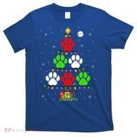 Dog Paws As Christmas Tree Matching Dog Lover Owner Family Great Gift T-Shirt thumb 0