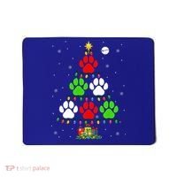 Dog Paws As Christmas Tree Matching Dog Lover Owner Family Great Gift Mousepad thumb 0