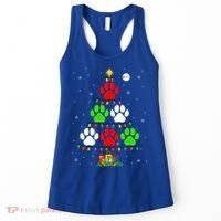 Dog Paws As Christmas Tree Matching Dog Lover Owner Family Great Gift Women's Tank Top thumb 0