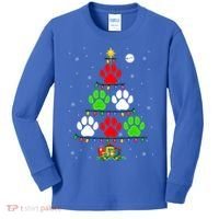 Dog Paws As Christmas Tree Matching Dog Lover Owner Family Great Gift Kids Long Sleeve Shirt thumb 0