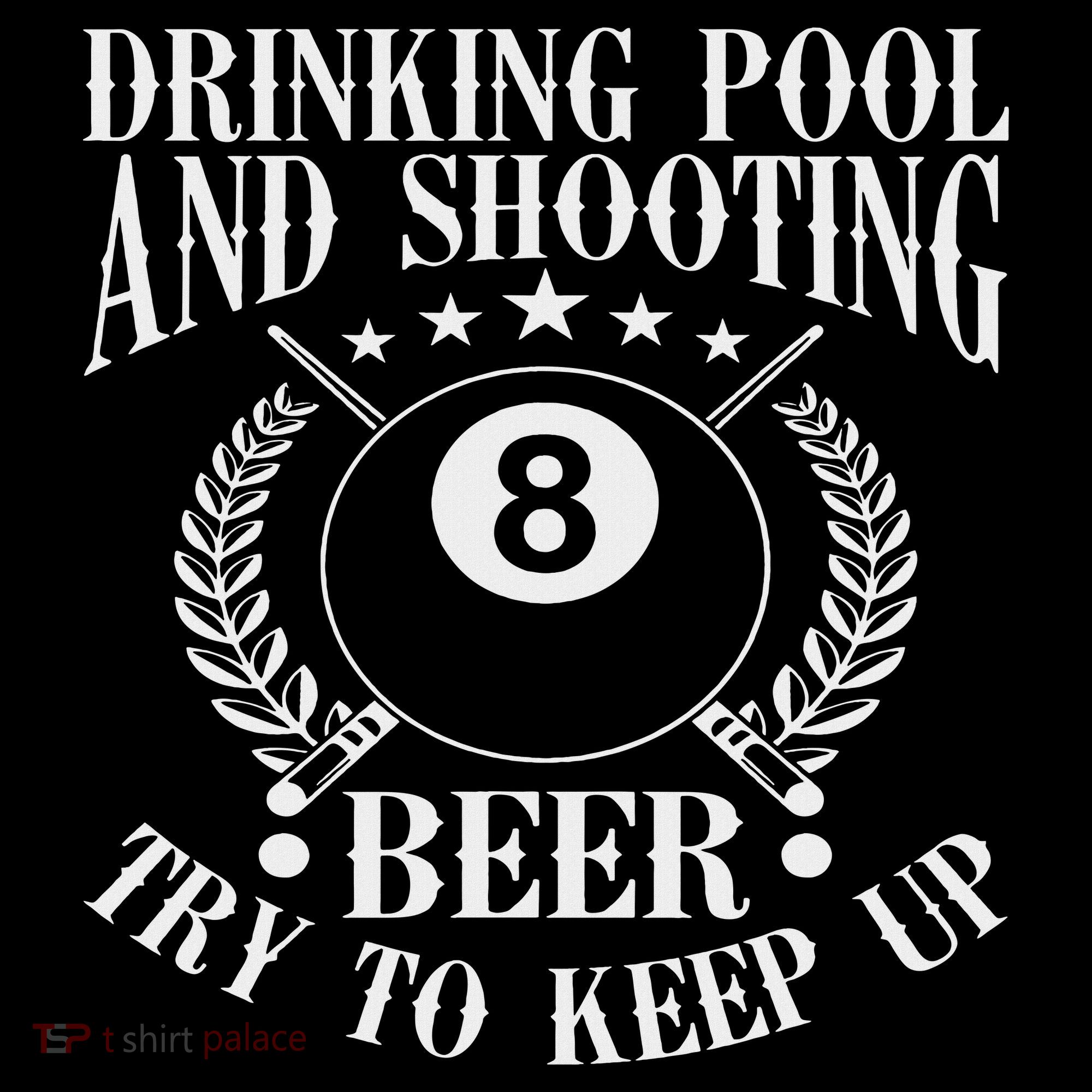 Drinking Pool And Shooting Beer Funny Billiards Gift Present Mousepad
