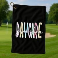 Daycare Provider Appreciation Daycare Teacher Gift Golf Towel thumb 1