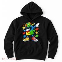 Dabbing Puzzle Autism Hoodie thumb 0