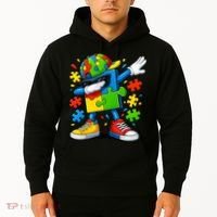 Dabbing Puzzle Autism Hoodie thumb 2