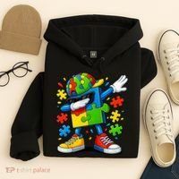 Dabbing Puzzle Autism Hoodie thumb 4