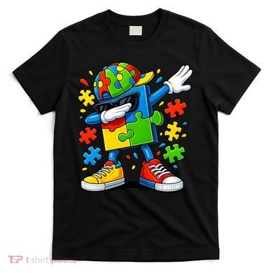 Dabbing Puzzle Autism T-Shirt