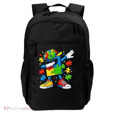 Dabbing Puzzle Autism Backpack