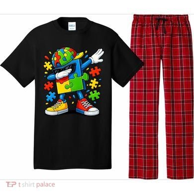 Dabbing Puzzle Autism Pajama Set
