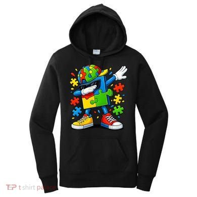 Dabbing Puzzle Autism Women's Hoodie