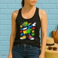 Dabbing Puzzle Autism Women's Tank Top thumb 2