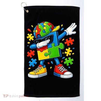 Dabbing Puzzle Autism Golf Towel