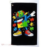 Dabbing Puzzle Autism Golf Towel thumb 0