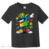 Dabbing Puzzle Autism Toddler T-Shirt thumb 0