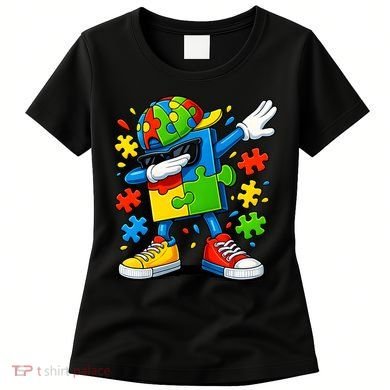 Dabbing Puzzle Autism Women's T-Shirt