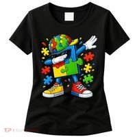 Dabbing Puzzle Autism Women's T-Shirt thumb 0