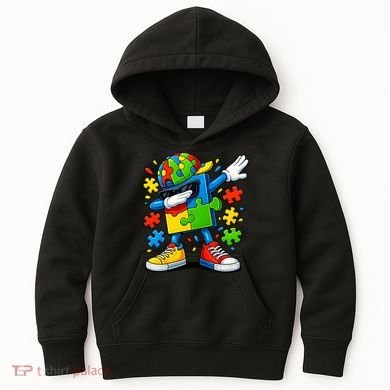 Dabbing Puzzle Autism Kids Hoodie