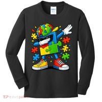 Dabbing Puzzle Autism Kids Long Sleeve Shirt thumb 0