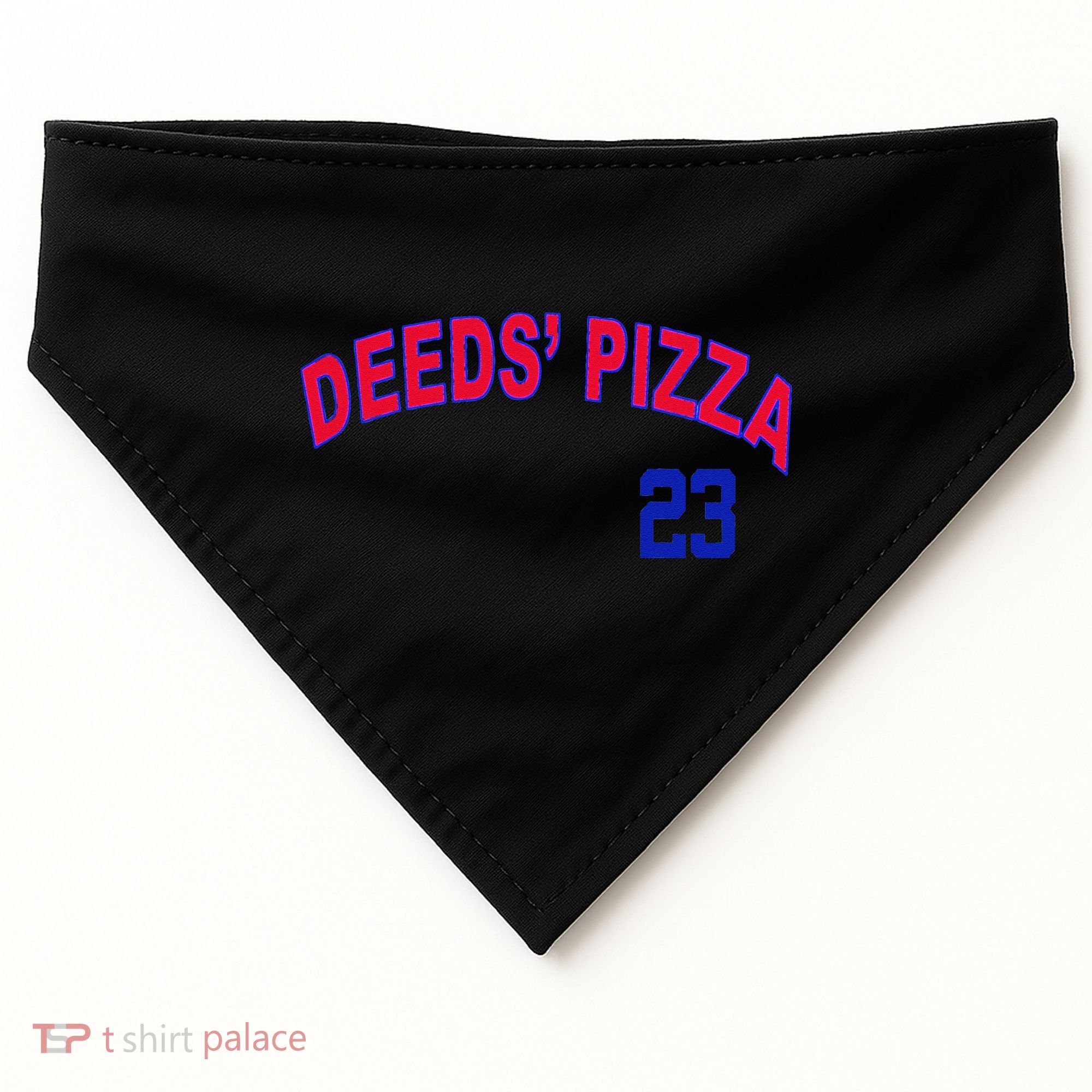 Deeds Pizza Baseball USA-Made Doggie Bandana