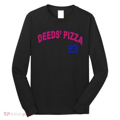 Deeds Pizza Baseball Long Sleeve Shirt