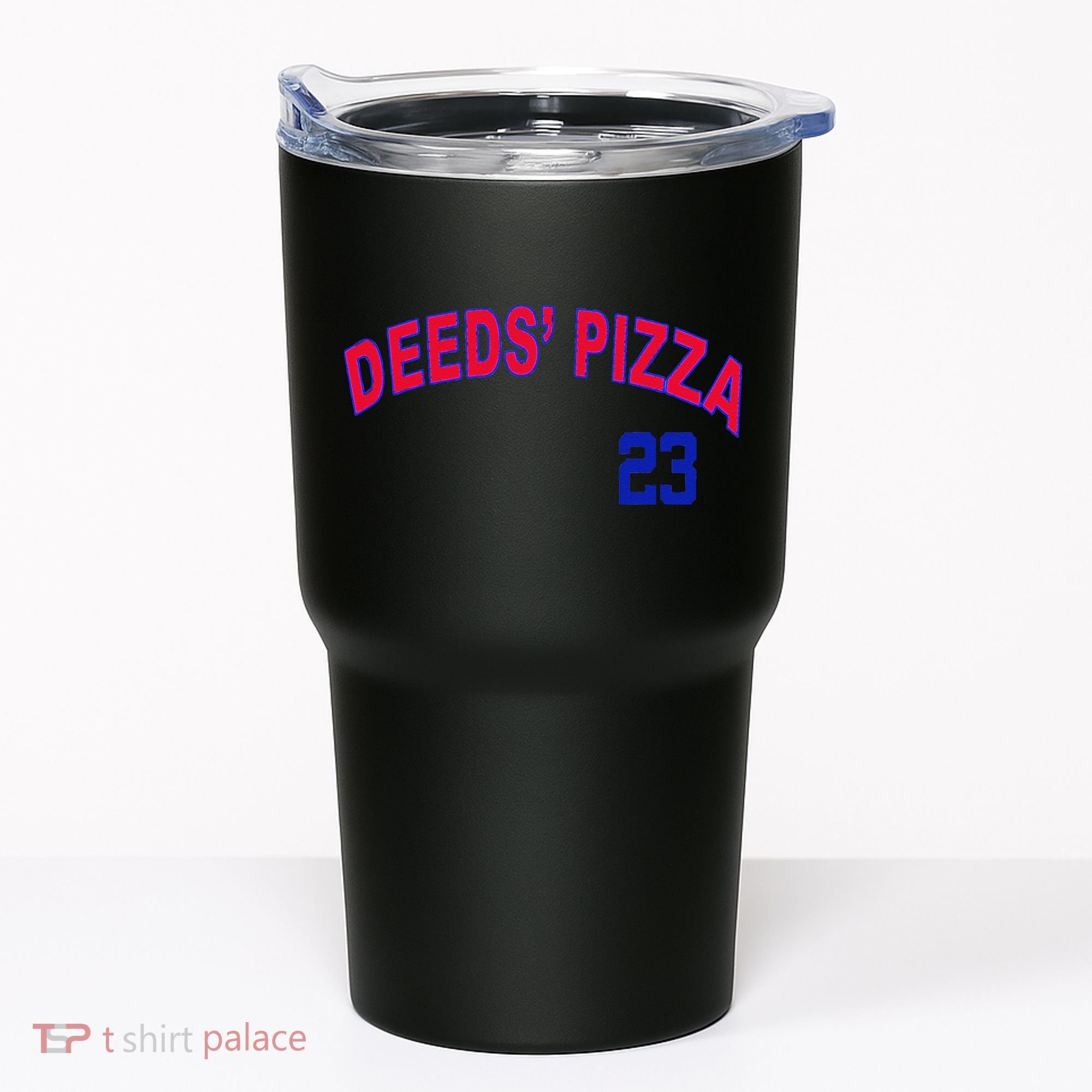Deeds Pizza Baseball Tumbler