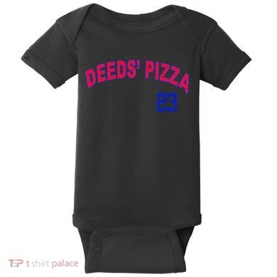 Deeds Pizza Baseball Baby Bodysuit