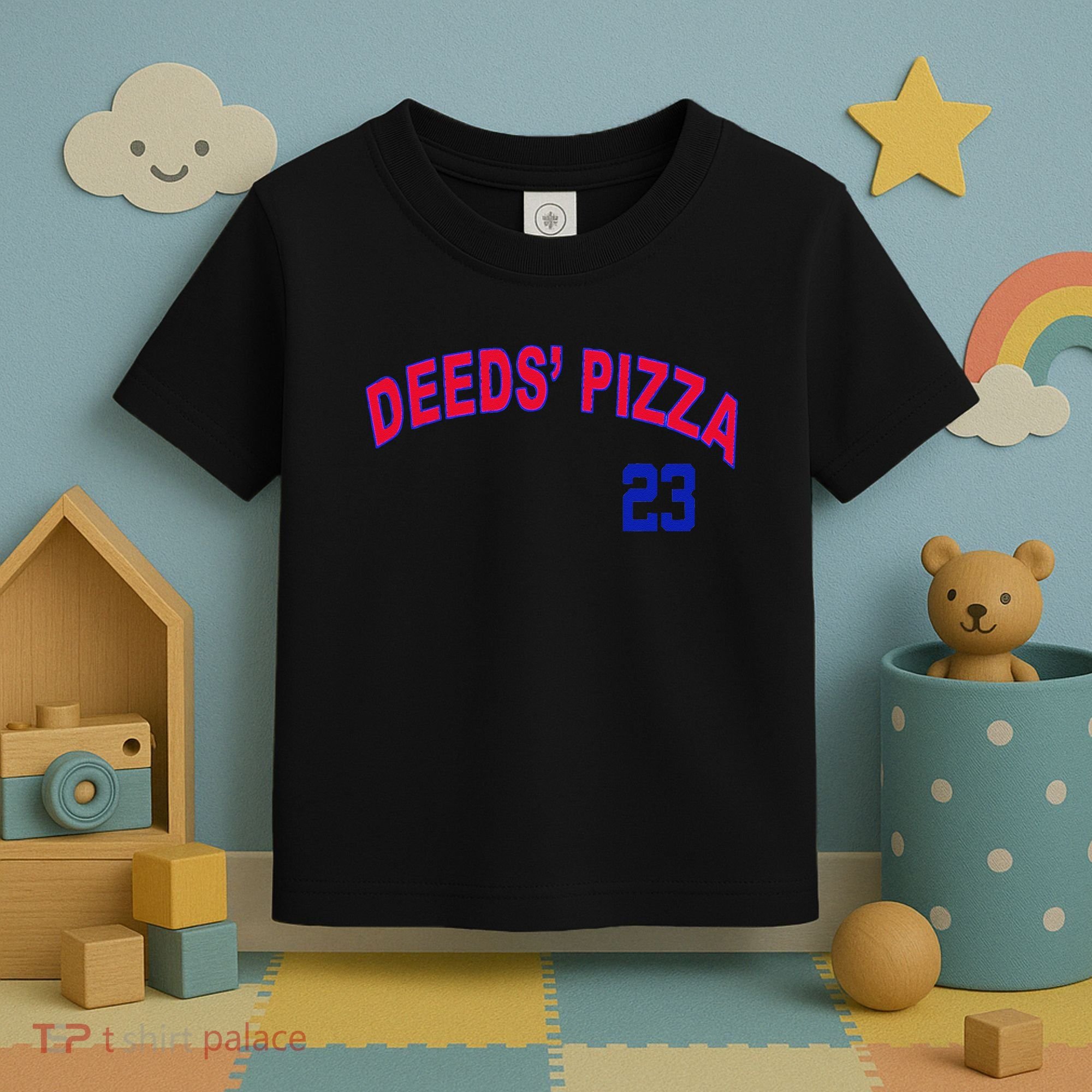 Deeds Pizza Baseball Toddler T-Shirt
