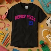 Deeds Pizza Baseball Kids T-Shirt thumb 3