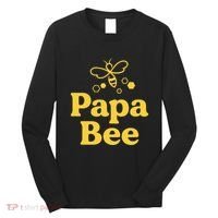 Dad Papa Bee Matching Family Bumblebee Birthday Party Long Sleeve Shirt thumb 0