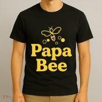 Dad Papa Bee Matching Family Bumblebee Birthday Party T-Shirt thumb 3