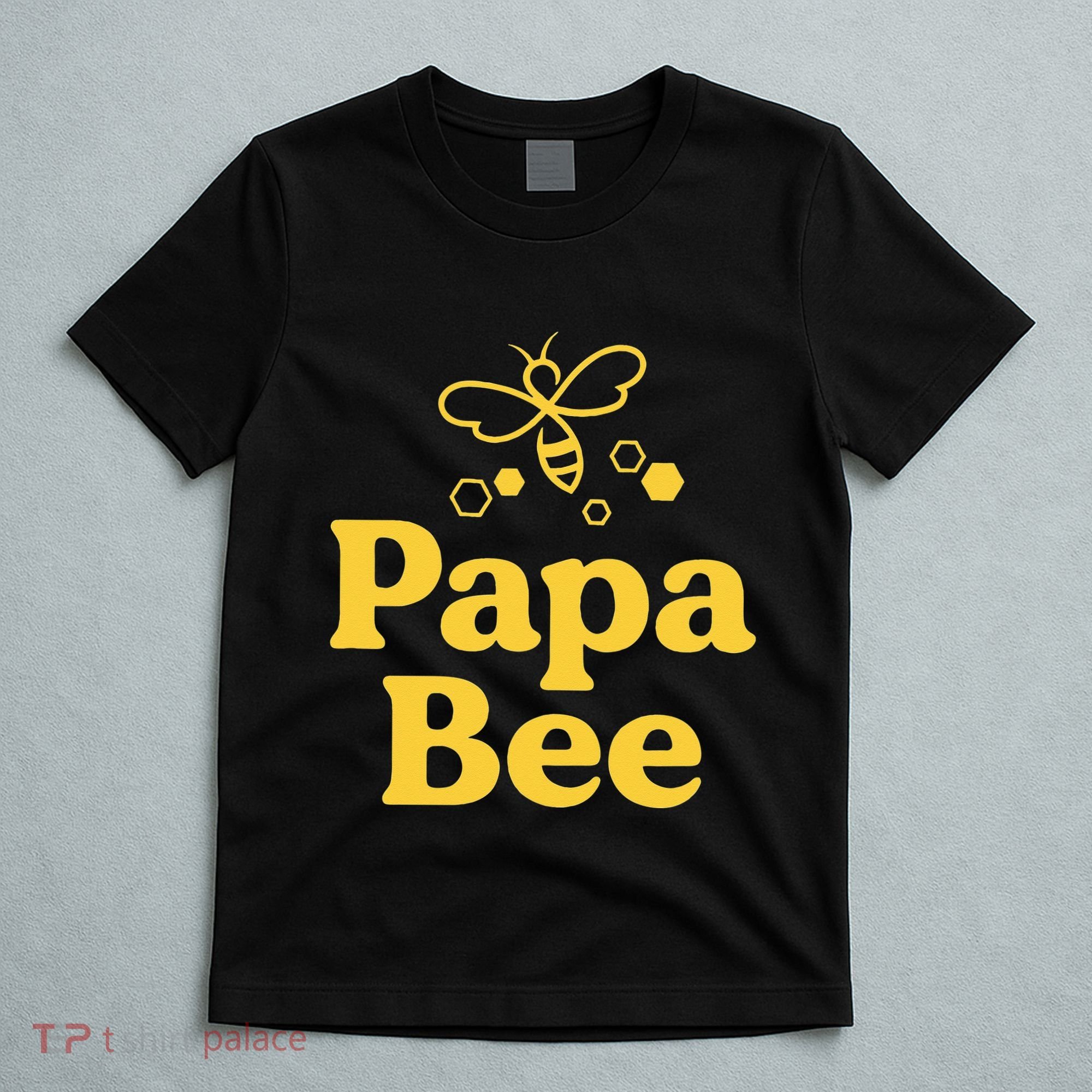 Dad Papa Bee Matching Family Bumblebee Birthday Party T-Shirt
