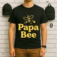 Dad Papa Bee Matching Family Bumblebee Birthday Party T-Shirt thumb 6