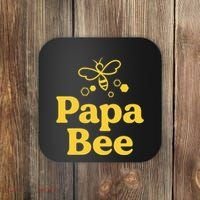 Dad Papa Bee Matching Family Bumblebee Birthday Party Coaster thumb 0