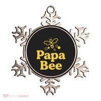 Dad Papa Bee Matching Family Bumblebee Birthday Party Ornament thumb 0