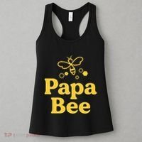 Dad Papa Bee Matching Family Bumblebee Birthday Party Women's Tank Top thumb 3